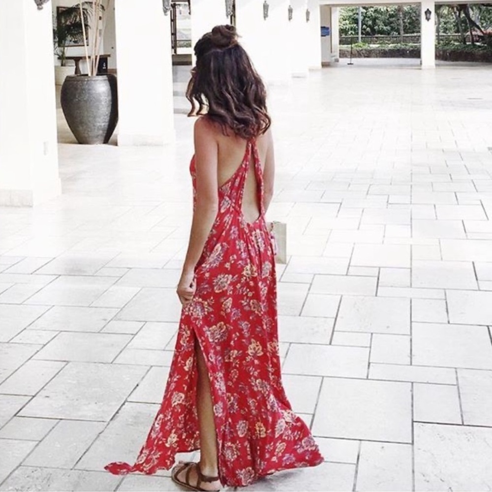 BILLABONG floral maxi dress size XS